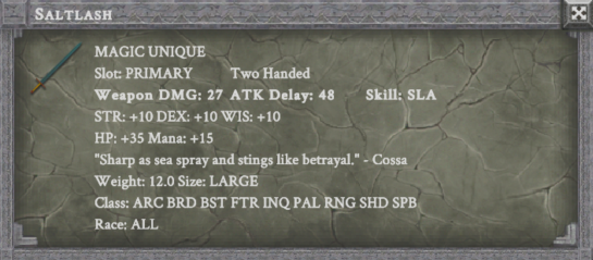 SALTLASH item card